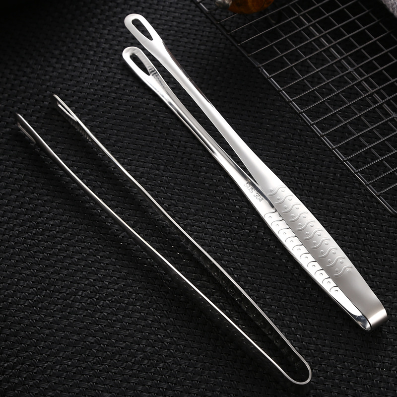 304 stainless steel food clip kitchen barbecue grill clip steak clip buffet restaurant cooking food clip