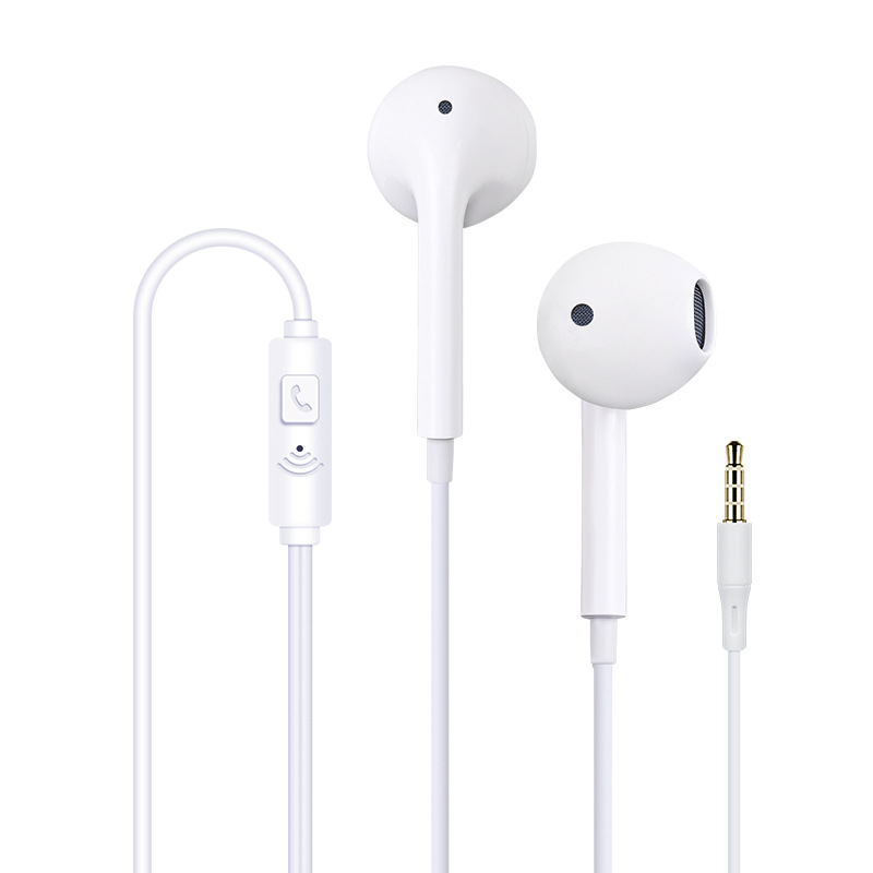 In-ear with Mic Wired Control Earphone Applicable for Apple Android Huawei Phone Earphone Heavy Bass Earphone