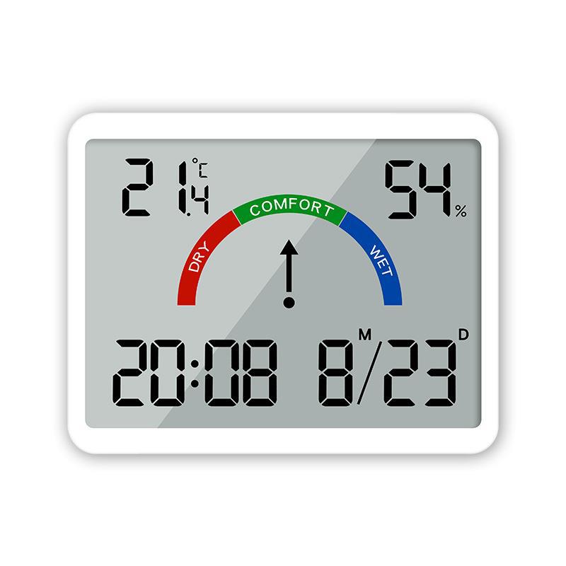 New color screen temperature and humidity clock multifunctional large screen indoor household electronic alarm clock thermometer