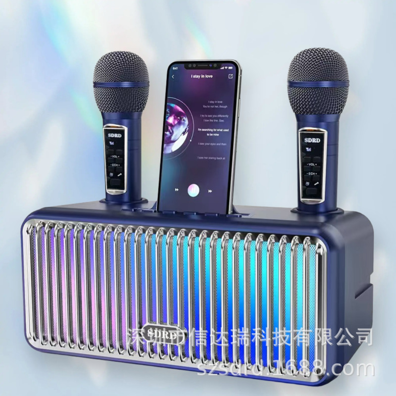 New SD319Pro Outdoor Portable Bluetooth Speaker Home TV KTV Speaker Microphone Speaker Microphone