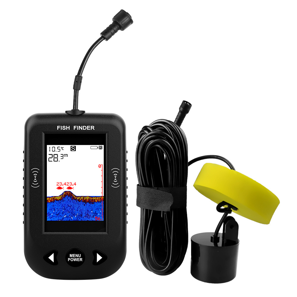 Erchang Sonar Fish Finder Smart Night Fishing Color HD Wired Ultrasonic Detector Fish Finder