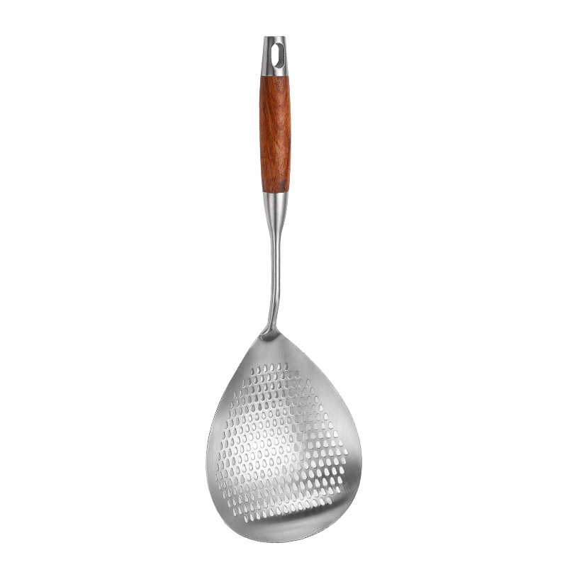 201 stainless steel slotted spoon household kitchen frying colander large deep noodle strainer dumpling strainer pepper strainer