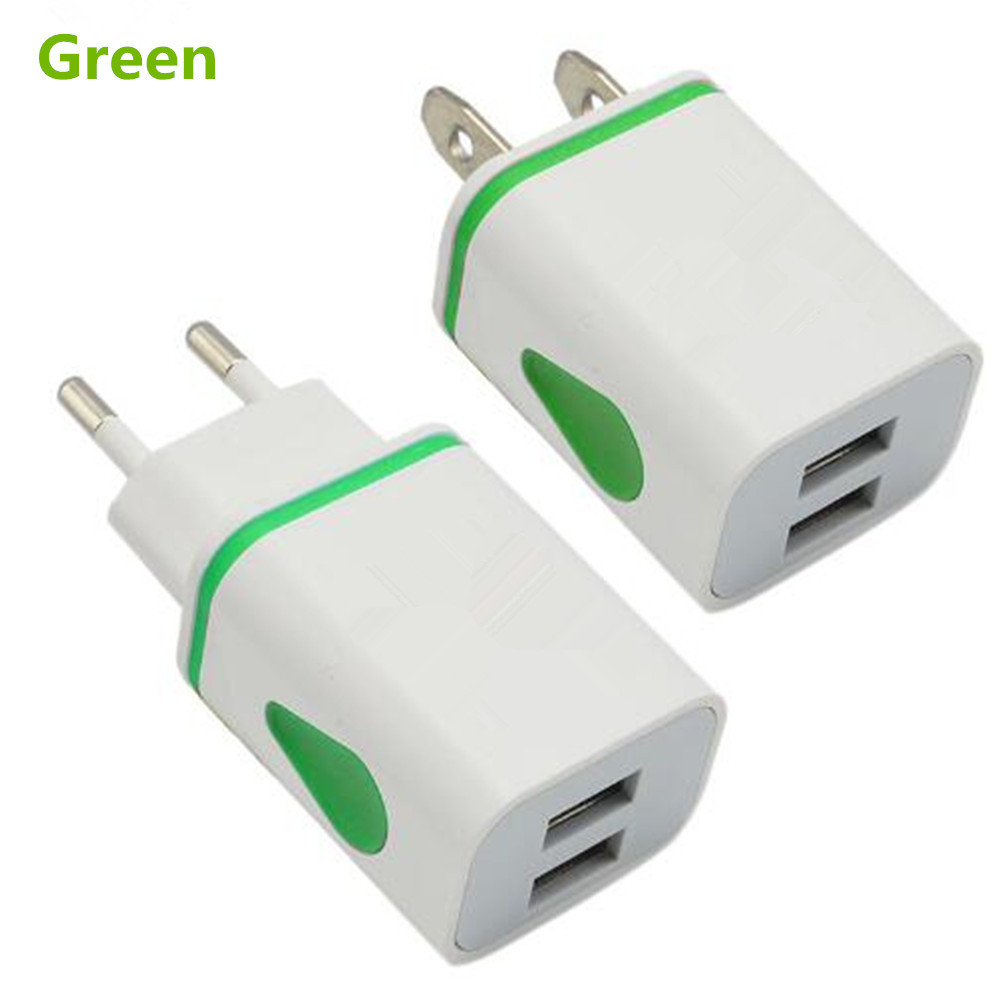 2USB Waterdrop LED Glowing Charger Smartphone Dual Port Drop Travel Charger Raindrop Charging Head