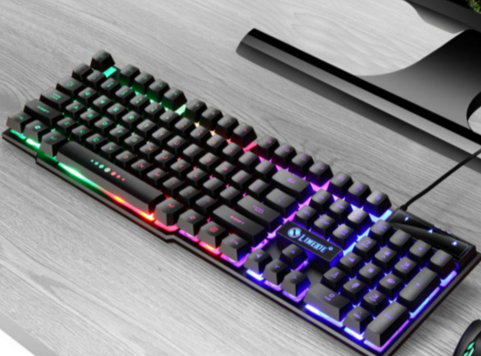 Limei TX35 Mechanical Feel Computer Notebook Desktop Business Keyboard USB Wired Gaming Backlit Keyboard