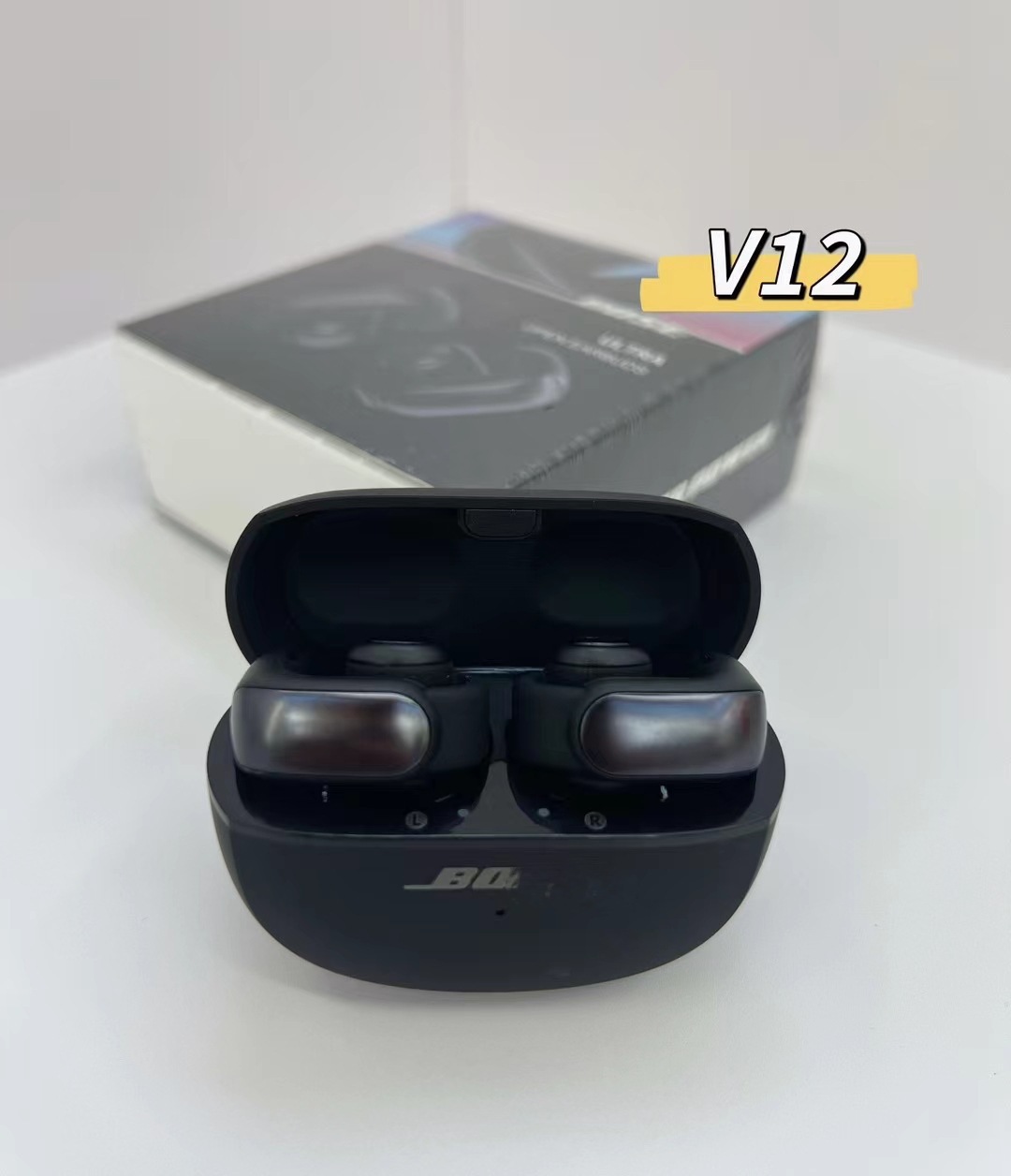 New Ultra Open Ear Wireless Bluetooth Headphones V12 Ear Clip Spatial Audio Not In-Ear