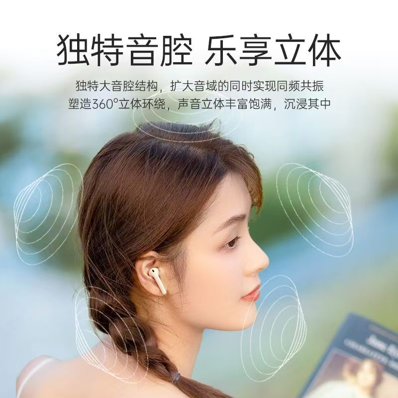 Soai SR10 Bluetooth Earphones New Listening Sports Wireless Ultra-long Battery Life Special Official Female Semi-in-ear
