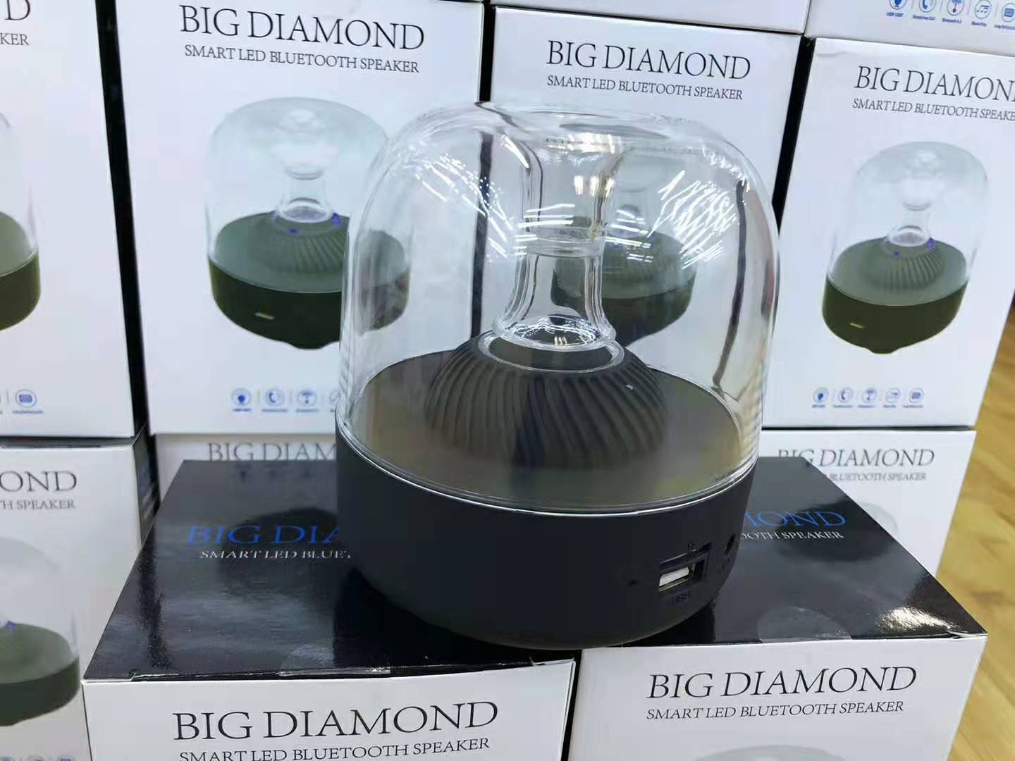 Colorful Glaze Light Bluetooth Speaker Computer Card Mini Gift Huaqiangbei Small Harman Speaker