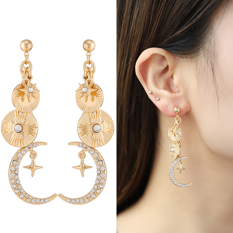 Kenjie original design ancient coin pendant for women, starry magic necklace bracelet earring set for women