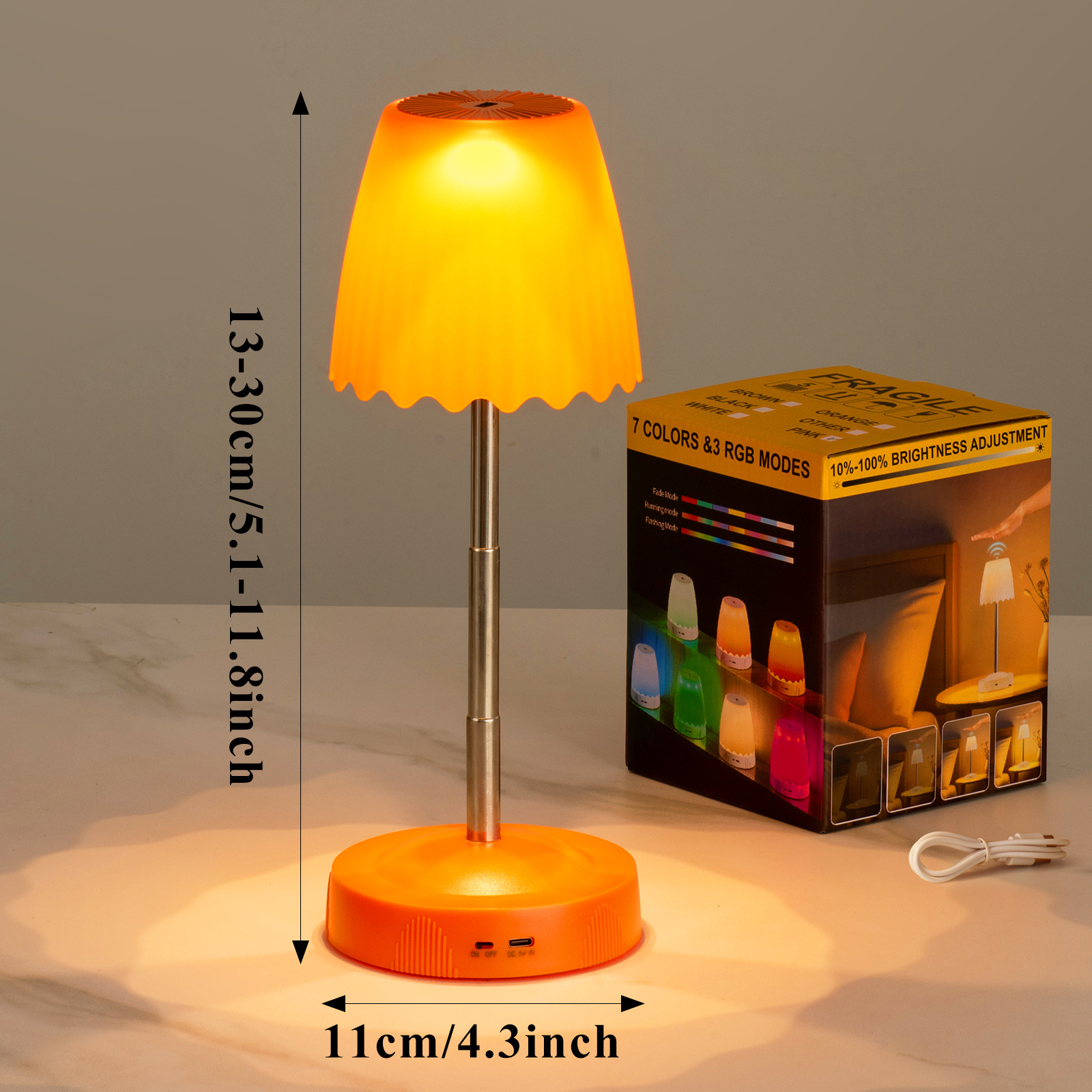 Human Body Induction Atmosphere Light Hand Sweep Desk Lamp Dormitory Bedroom Bedside Light Charging Night Light
