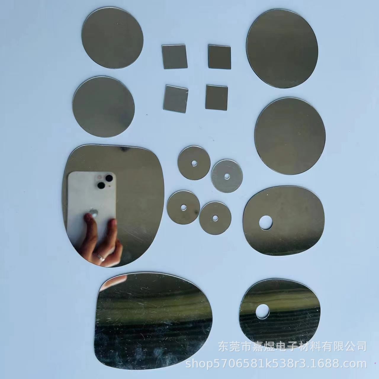 Acrylic mirror PC makeup lens toy lens oral lens irregular cut shaped mirror