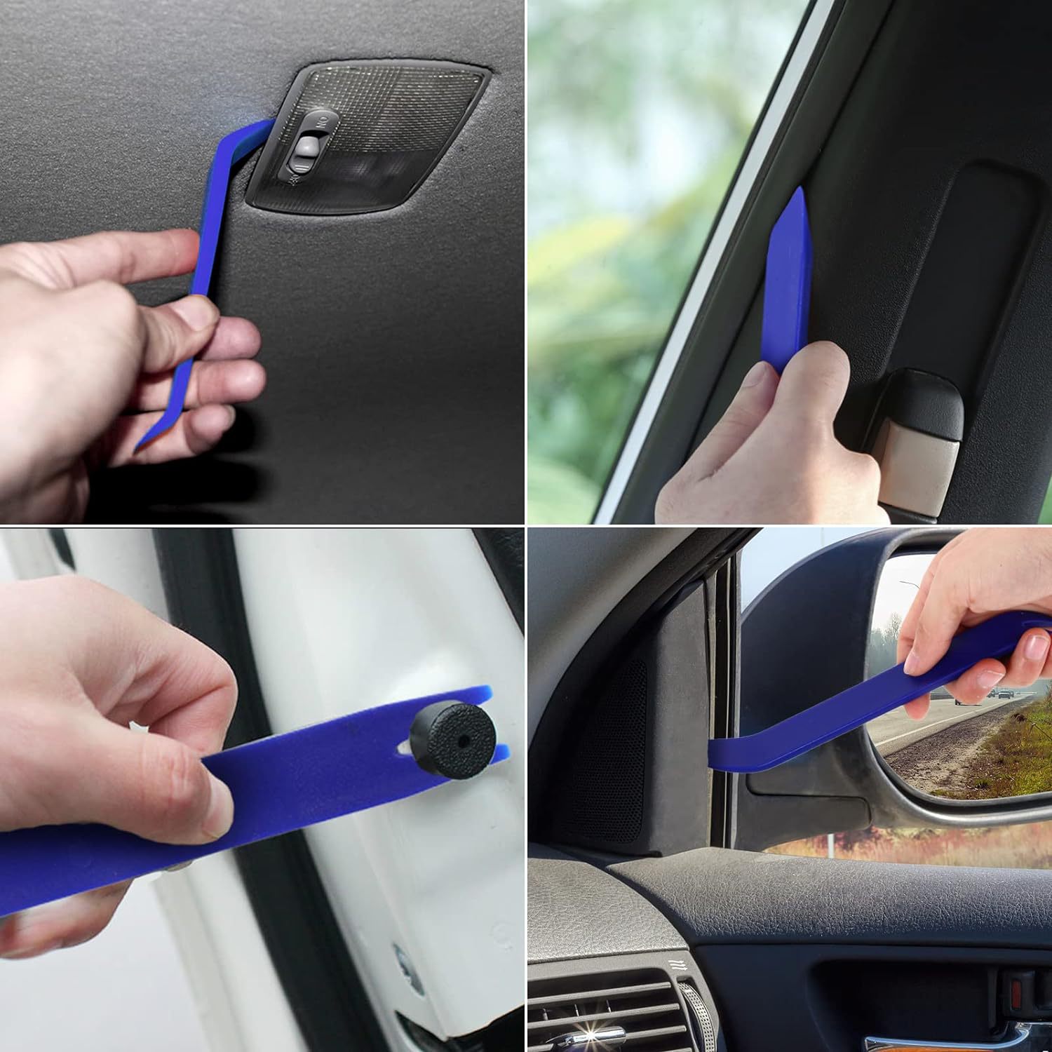 Car Disassembly Tool 8-Piece Set Interior Trim Panel Audio Navigation 6-Inch Screwdriver Lamp Pliers Pry Bar Tool