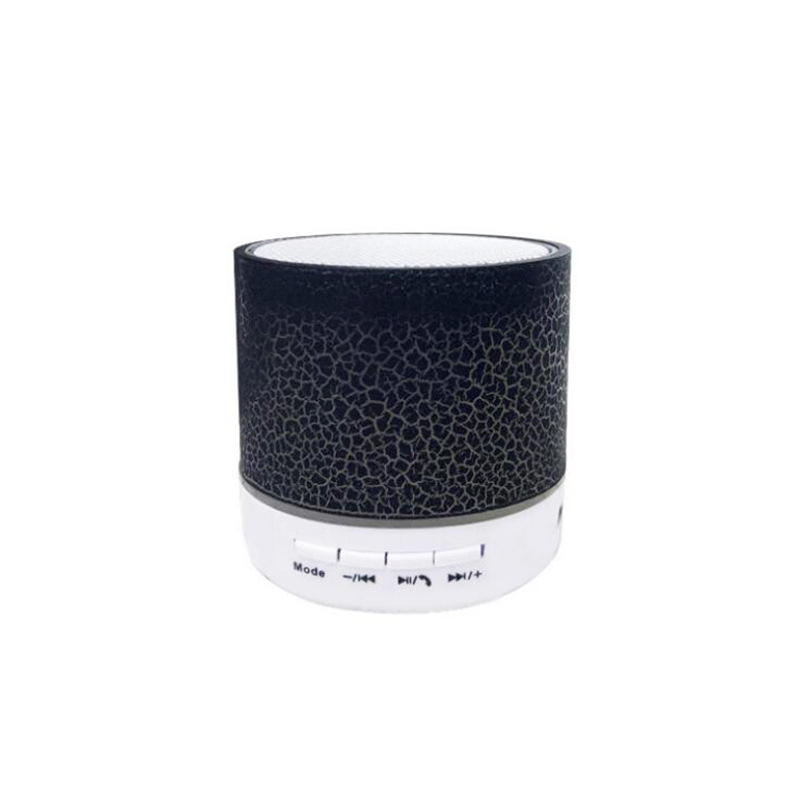 A9 Crackle Wireless Bluetooth Speaker Colorful Light Card Mini Bluetooth Speaker Small Steel Cannon Subwoofer Gift Speaker