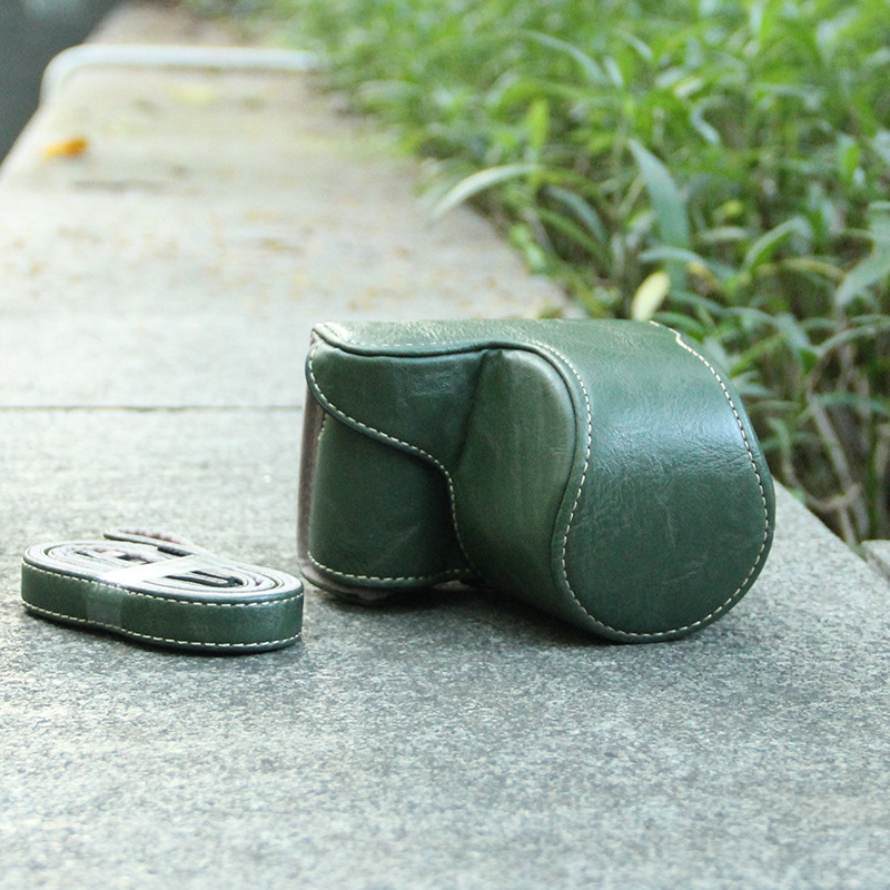 For Sony A5100 camera bag protective mirrorless a5000 NEX3N leather case with base