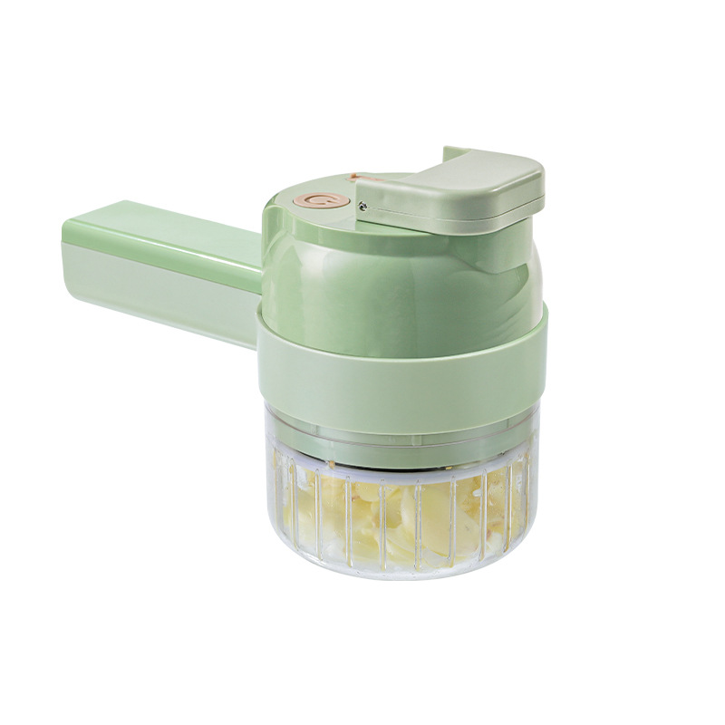 Multifunctional Vegetable Cutter, Wireless Electric Garlic Chopper, Ingredient Baby Food Processor, Scallion Cutter Handheld Gatling Food Processor
