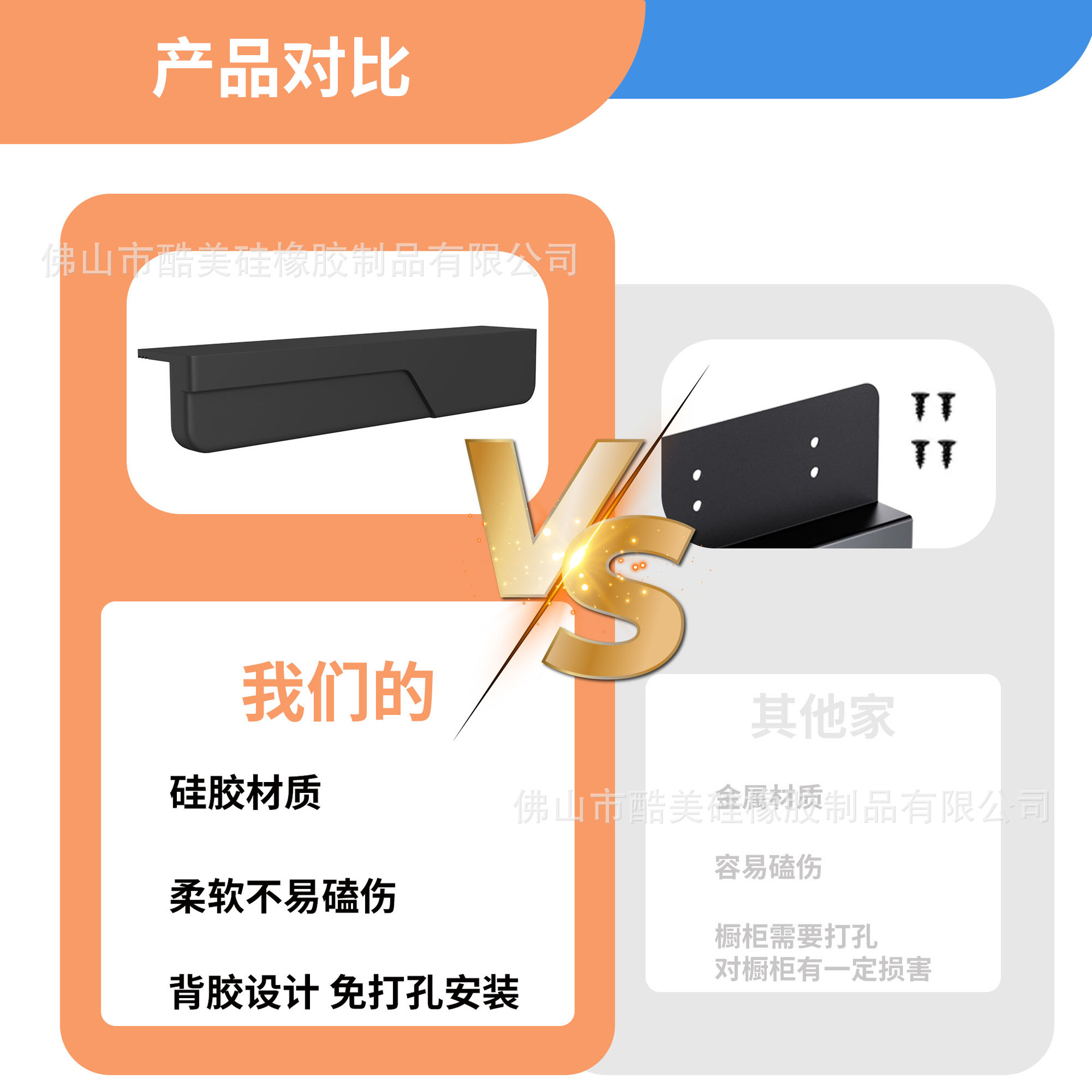 Cabinet foot handle no drilling silicone cabinet door handle trash drawer cabinet foot portable door opener non-contact