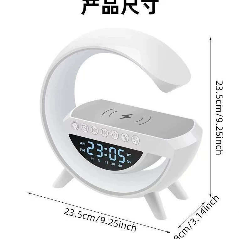 3401mini Bluetooth speaker multi 2301 function wireless charging home alarm clock atmosphere light G63