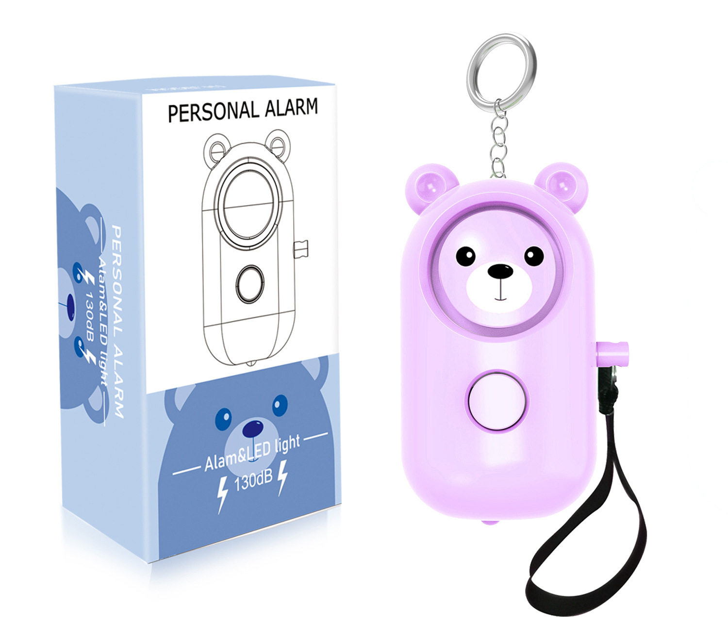 Personal Alarm for Women Anti-wolf New Self-defense Portable Outdoor Children Safety Products