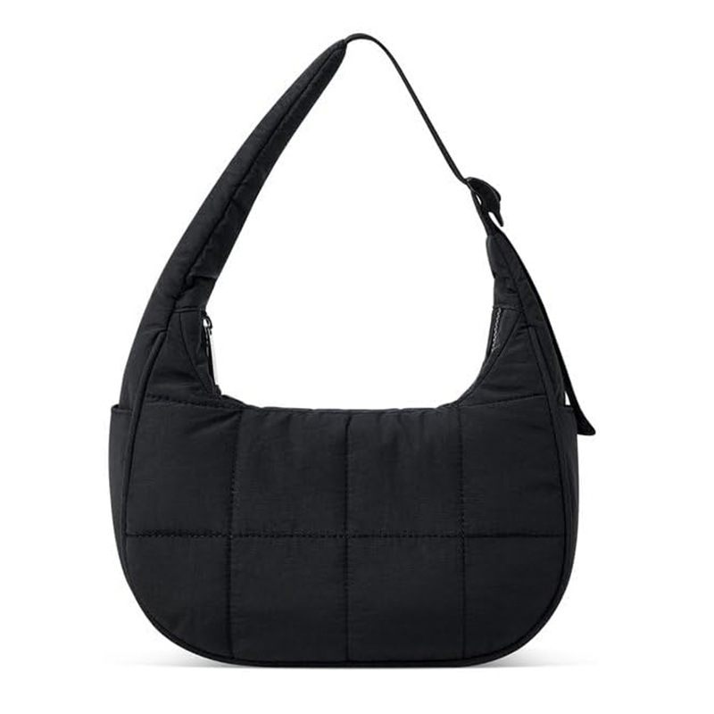 New Women's Small Down Bag Single Shoulder Bag Nylon Single Shoulder Wallet Handbag with Adjustable Strap