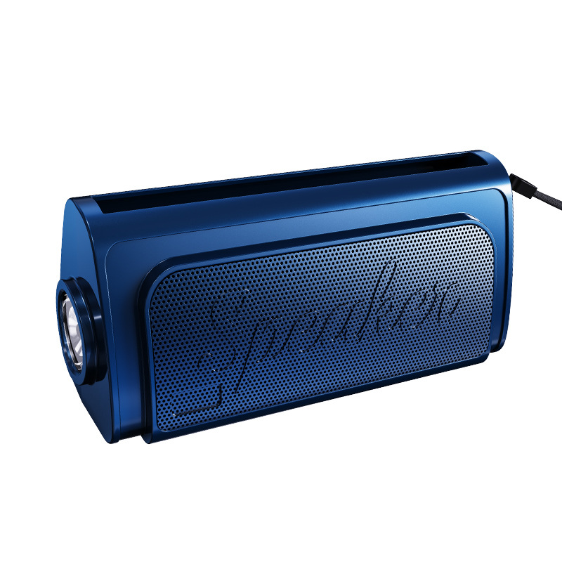 Small Speaker Bluetooth Card Outdoor Solar Flashlight Bluetooth Gift Small Audio Portable