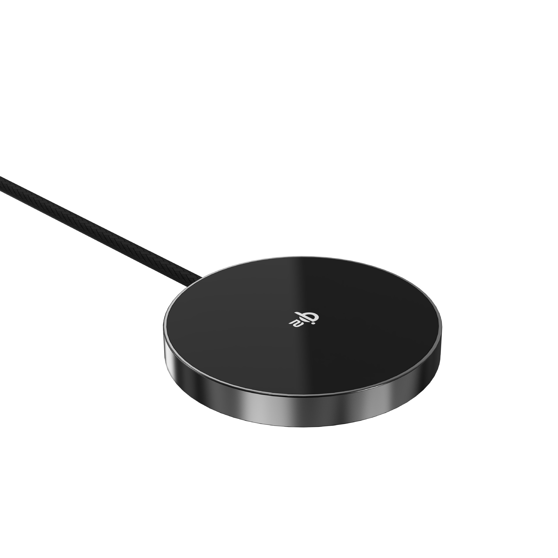 Qi2 Braided Cable 1.5m Long Ultra-Thin Strong Magnetic 15W MPP Wireless Charger Compatible with Apple 15W Fast Charging