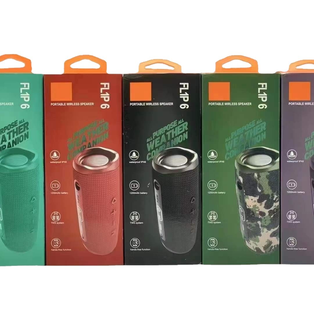 FLIP6 Series Kaleidoscope 6th Gen New Outdoor Portable Lanyard Bluetooth Speaker