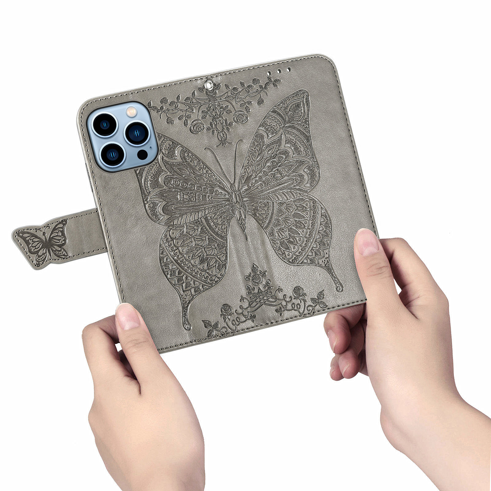 For Apple 18Pro phone leather case flip iPhone17 phone case embossed XR leather protective case