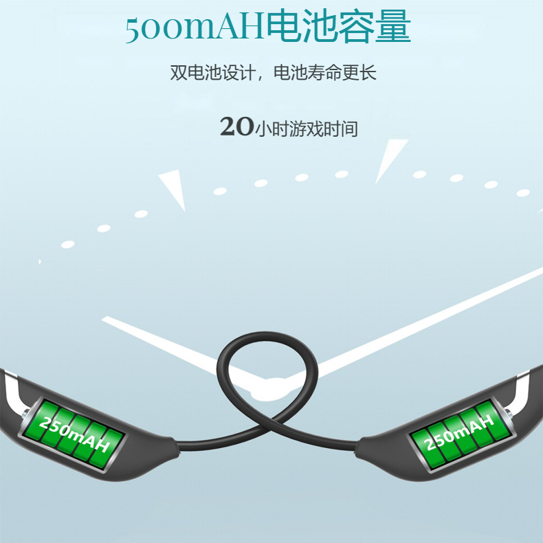 DV68 Portable Bone Conduction Wireless Bluetooth 5.3 Earphone IPX7 Waterproof Home Gift Gaming Earphone Battery Life 20H