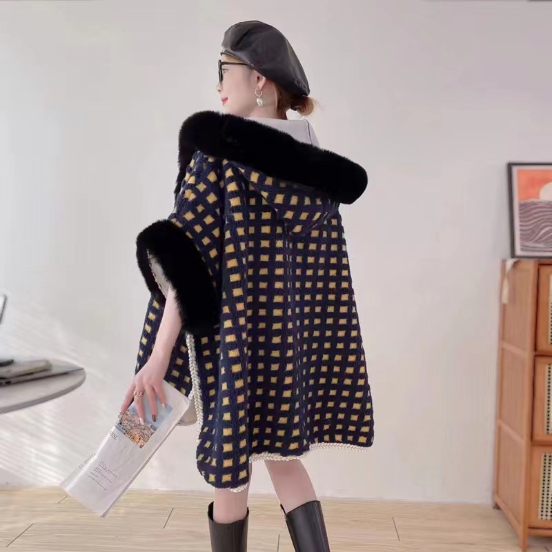 小格子藏青色 · 60-80cm