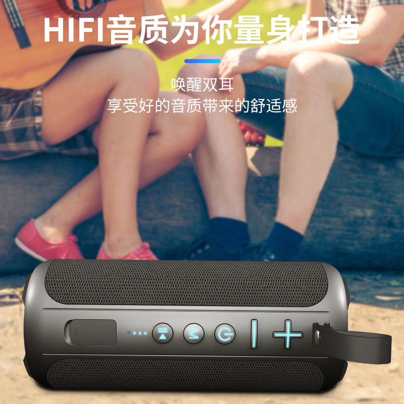 Cyboris 20W Dual Speaker Wireless Bluetooth 5.1 Colorful TWS Speaker Outdoor Portable Long Battery Life Audio