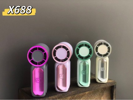 x688 High Speed Mini Handheld Fan USB Charging Long Battery Life Turbo Violent Portable Outdoor Small Fan