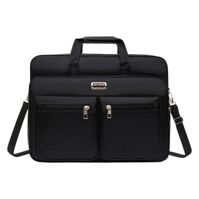 Men's large capacity briefcase for business trips laptop bag手提旅行包商务包