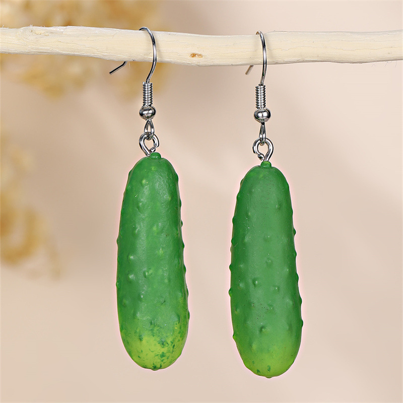 EZ5478 Vegetable Earrings Lettuce Broccoli Green Series Seasonal Vegetable Pendant Women's Ear Accessories