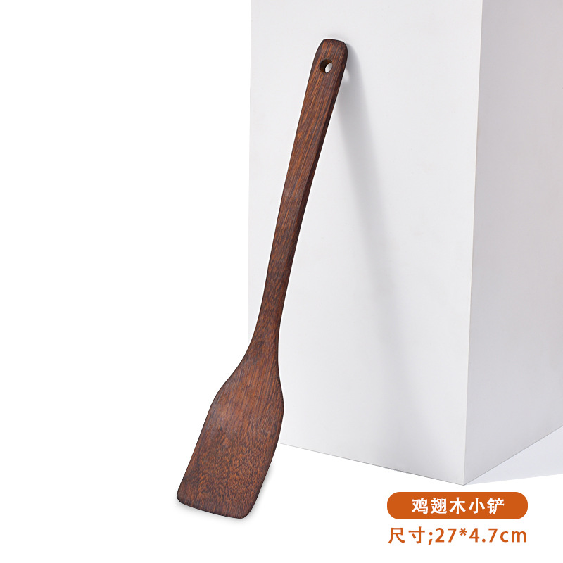 Chicken wing wood mini spatula, non-stick pan wooden spatula, fried egg steak spatula, stirring spoon, custom LOGO