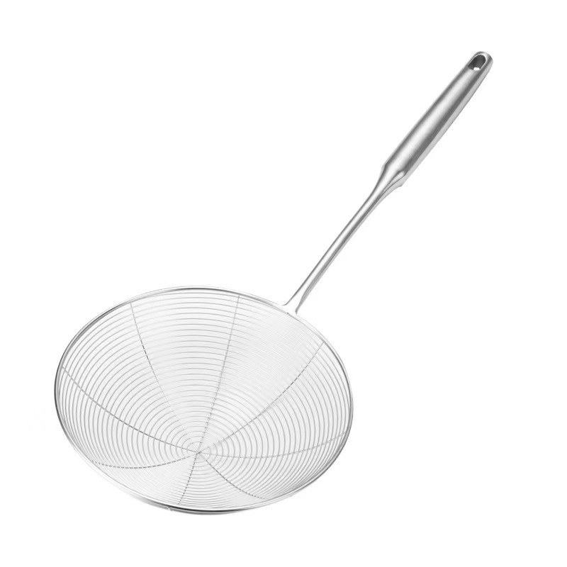 Household stainless steel colander 304 stainless steel strainer, kitchen filter mesh, noodle strainer, frying hot pot colander