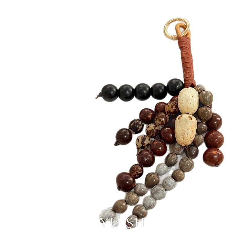 Wenqi Full Wish Seed Bag Pendant Handwoven Keychain Bag Pendant for Women