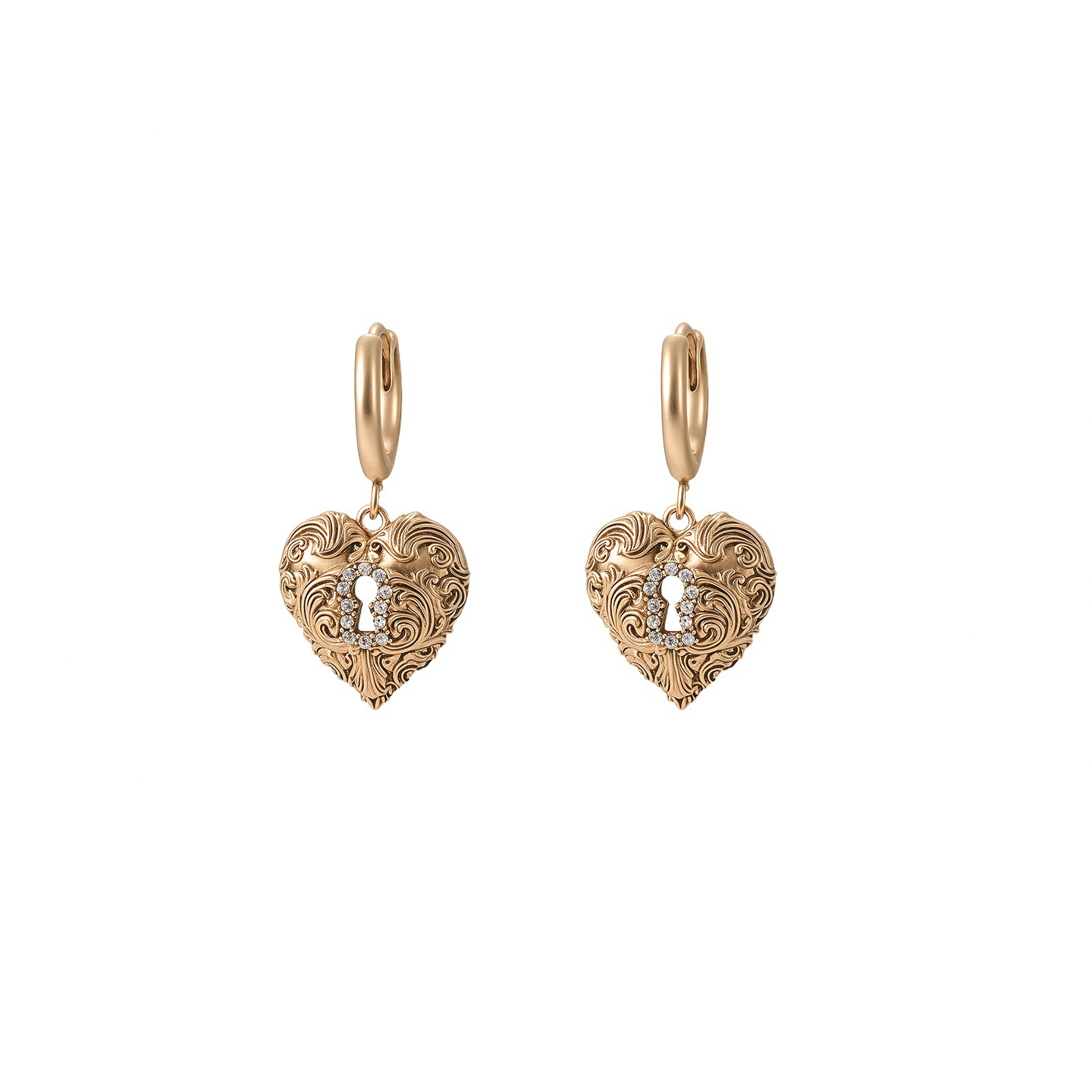 Love Lock Core Series Asymmetric Key Earrings Love Earrings Women