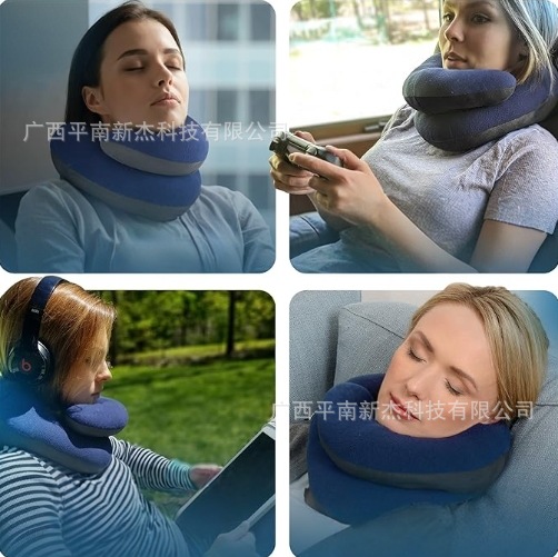 U-shaped neck pillow pp cotton airplane travel car nap pillow lunch break neck cervical spine pillow