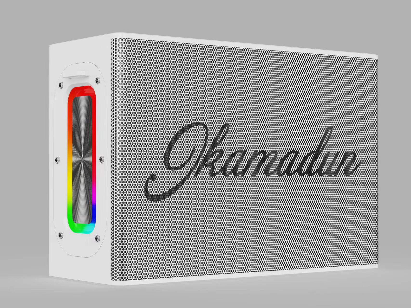 2024 new wireless Bluetooth speaker with RGB light heavy bass large volume outdoor portable heavy bass speaker