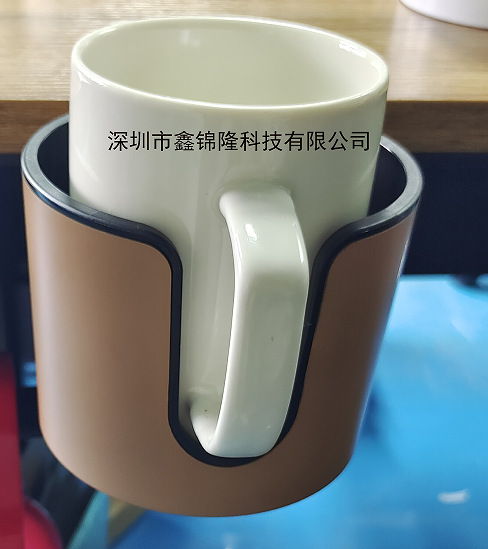 2023 360-degree rotating metal cup holder, 2-in-1 no-drill folding stand headphone hanger