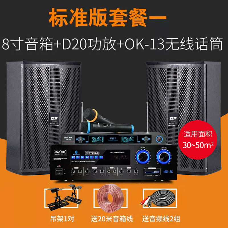 SAST K5 conference room audio home KTV speaker set complete dance teaching training room wall-mounted K-song audio set