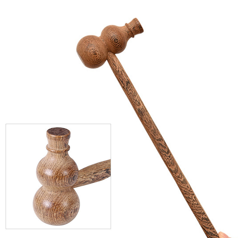 Chicken wing wood massage hammer, solid wood meridian hammer, old man's joy, tapping back massage hammer, meridian acupoint massage health stick