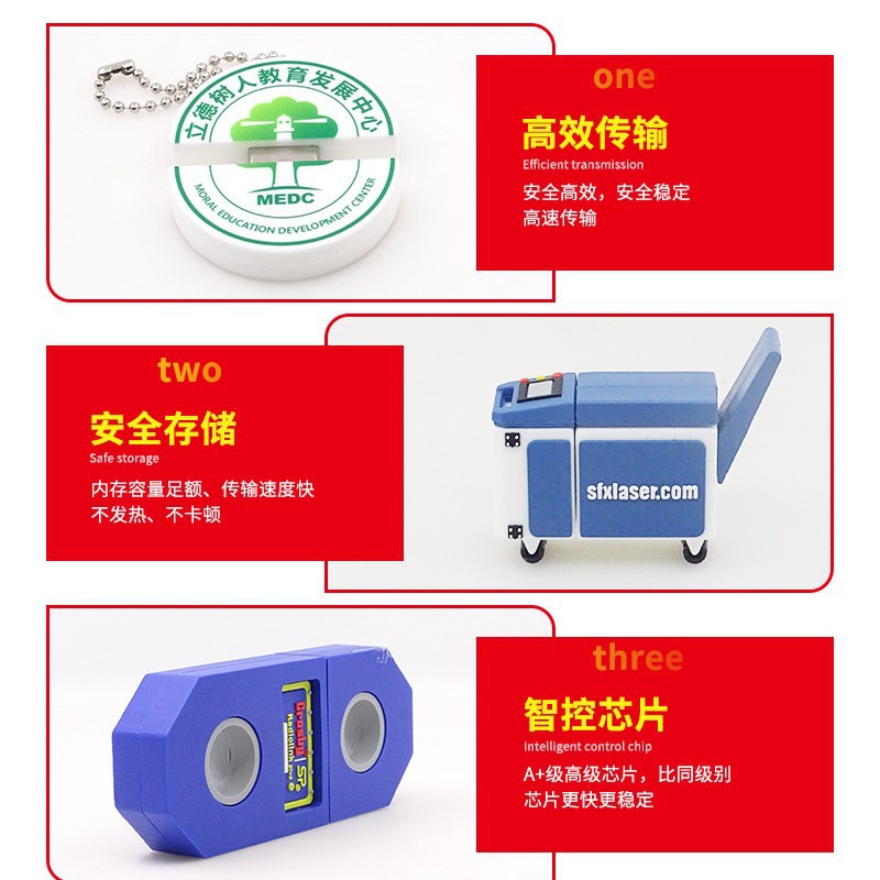 Metal USB Drive Custom Mold Business Gift Large Capacity Advertising 3D Flash Drive