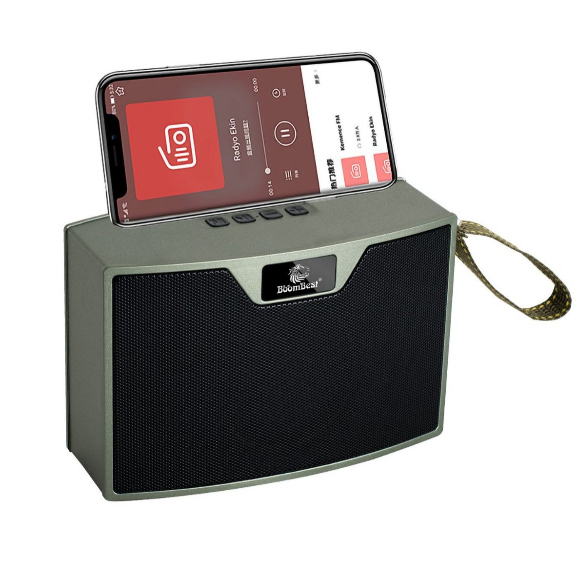 LN1016mini New Africa Bluetooth Square Portable Solar Antenna Phone Stand Speaker