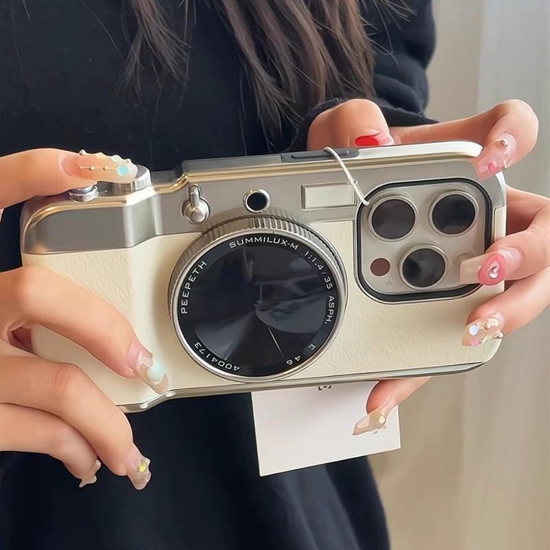Integrated 3D Camera Case for iPhone 16 Magnetic Phone Case Apple 15 Full Coverage Hard Shell 14