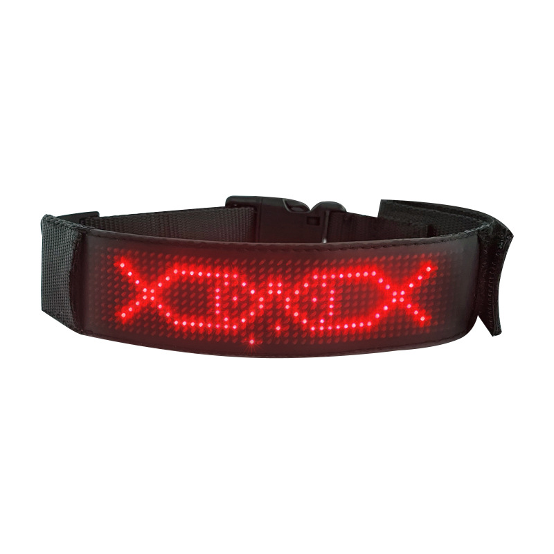Newly Released Towed LED Pet Collar—Rechargeable LED Dog Collar, Customizable Sizes Available