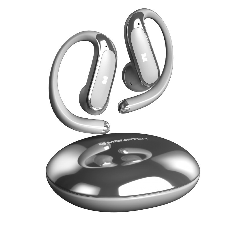 2026 New Mosheng D01 Wireless Bluetooth Headset Ear Hook Open-ear Bone Conduction Noise Cancelling AI Smart Monster Sound