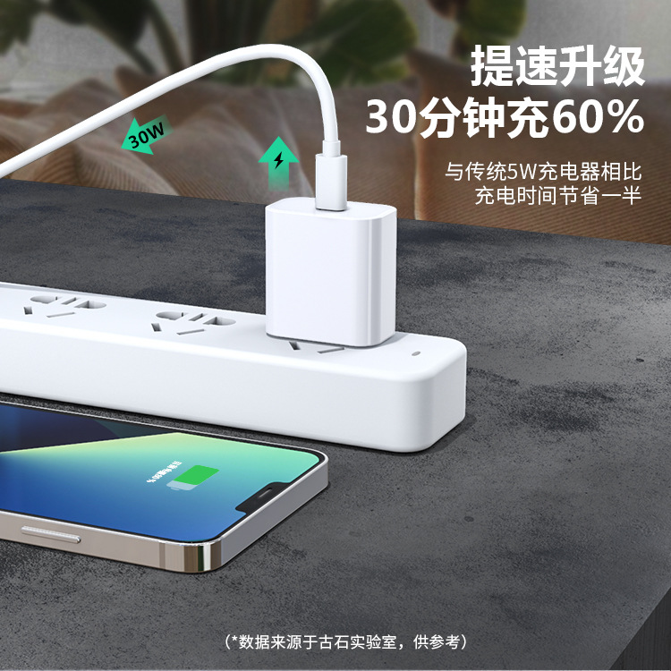 UL certified power adapter PD30W GaN 9V3A monitor surveillance beauty instrument fast charge charging head US