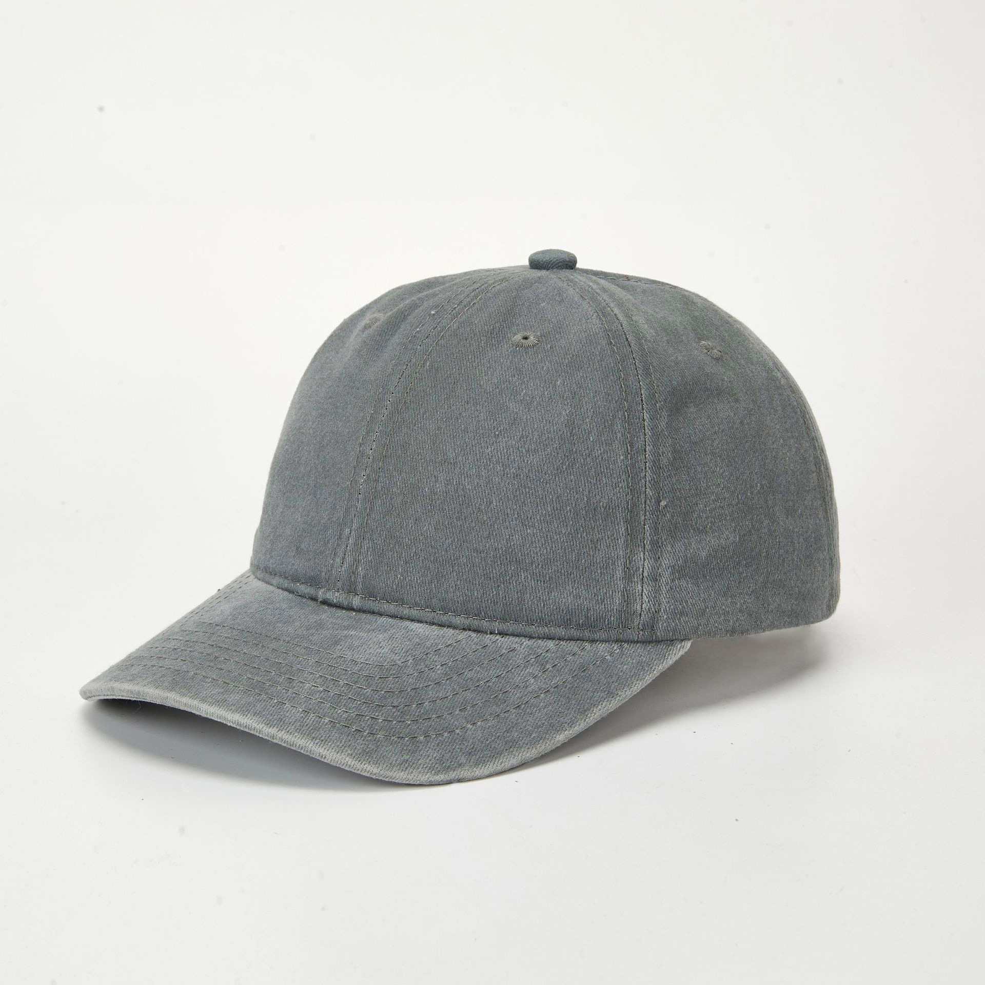 Washed Baseball Cap Coated Distressed Solid Blank Visor Cap Hat for Women