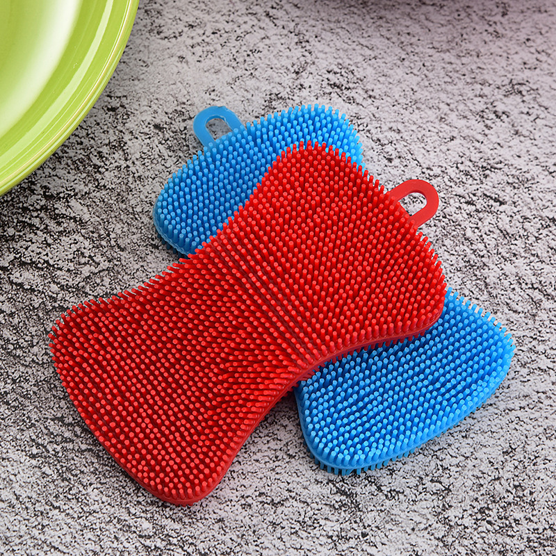 Multi-Color Silicone Dish Brush for Home Use Decontamination Soap Cleaning Brush Durable Kitchen Tool