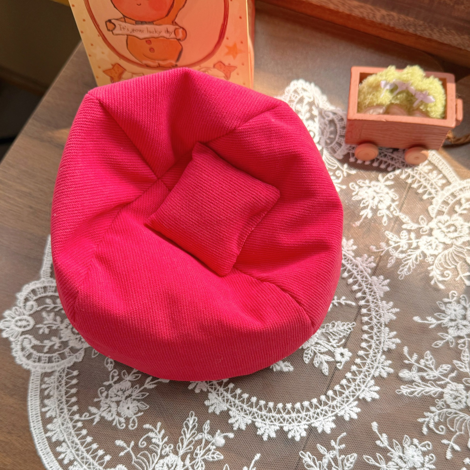 Zsiga 8/1 doll lazy sofa bjd 6-point 15cm 10cm plush doll sofa mini sofa bed pillow